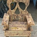 Fauteuil tête de mort biker skull