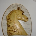 Petit cadre cheval relief