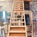 Escalier escamotable et son contrepoids