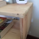 Table de nuit en bois de palette