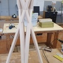 Piètement arêtier massif