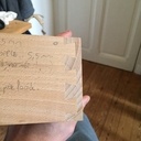 Gabarit à queue d'aronde recouverte.