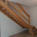 Escalier quart tournant à palier tout simple