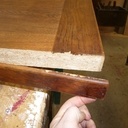 Restauration d'une table de ferme et ses deux bancs