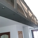 Habillage d'une poutre en acier façon industriel