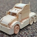 Camion américain en bois de palette