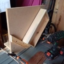 Tiroir en damas de contre-plaque