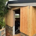 PoolHouse - ossature bois - bardage mélèze