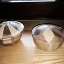 Petites boîtes tournées en bois segmenté