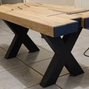 Table basse chêne et valchromat