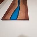 Plateau de table Noyer et Epoxy