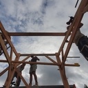 Une petite charpente - chantier école