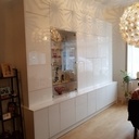 Double Corps en Stratifié Blanc brillant.