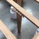 Table avec allonges en bois
