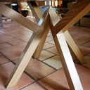 Table basse loupe et résine