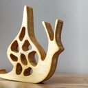 Escargot Déco en Bois, fait main en chantournage