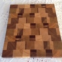 Planche à découper en bois de bout