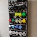 Rangement bombes de peinture