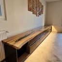 Petite tablette pour écran monochrome 10.5 pouces et tiroirs