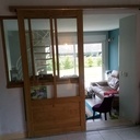 Verrière et porte coulissante