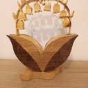 Petit panier bois  porte muguets