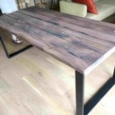 Table à partir poutres de grange de récupération