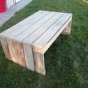 Table basse en palettes