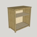 Petit meuble à farine (bahut bas)