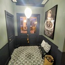 Porte grand cadre vitrée