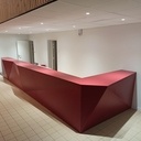 Bar stratifié et résille bois