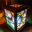 Lampe réalisée à 4 mains