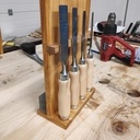 Un support aimanté pour mes ciseaux à bois