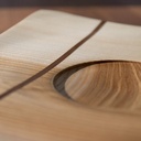 Tournage coupe décorative en frêne olivier