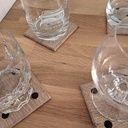 Sous-verre faces de dé