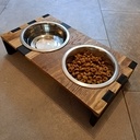 Support à gamelles pour chien