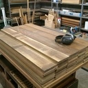 Les même restes après nettoyage, dégauchissage, rabotage ...