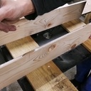 Porte manteaux mural bois et métal