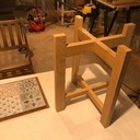 Porte-plante - bois et céramique