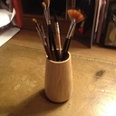 Pot à pinceaux en buis