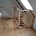 ESCALIER LIMON CENTRAL EN FRENE
