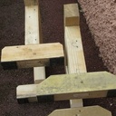 Paire de tréteaux bas et costauds