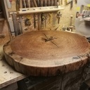 Table basse cœur époxy