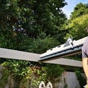 Pergola bioclimatique ossature bois.