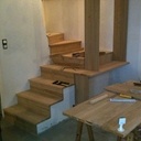 Habillage d'escalier béton