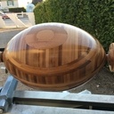 Ballon de rugby en bambou