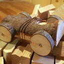 Le bolide en bois d'arbre