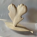 Porte bijoux cœur sur feuille