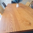 Table frêne et metal