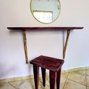 Console Maquillage Amarante / Bois Serpent