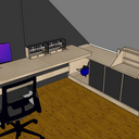 Bureau d'angle sous combles